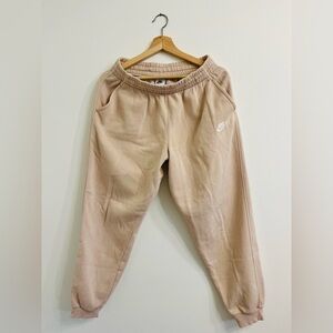 Nike Boys Beige Fleece Joggers